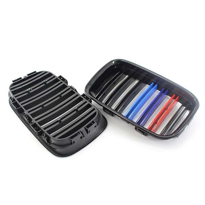 Car Front Hood Kidney Double Line Grill Mesh Sport Racing Grills for E36 M3 3 Series 97-99 Racing Gr