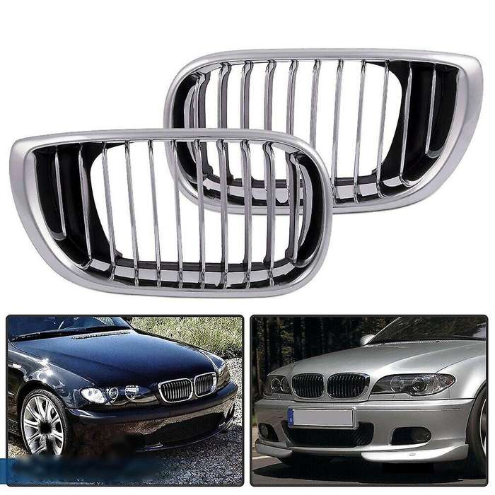 Car Front Hood Kidney Grille for E46 4D 320I 323I 325I 328I 4 Door 2002-2005