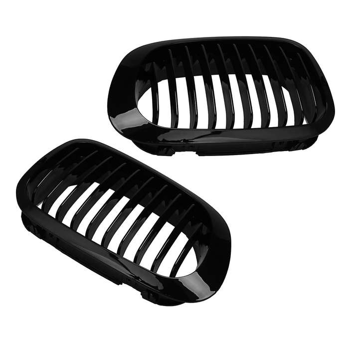 Car Front Kidney Grille 51138208685 51138208686 for 3-Series E46 Coupe 1999 2000 2001 2002 2003 Pre-