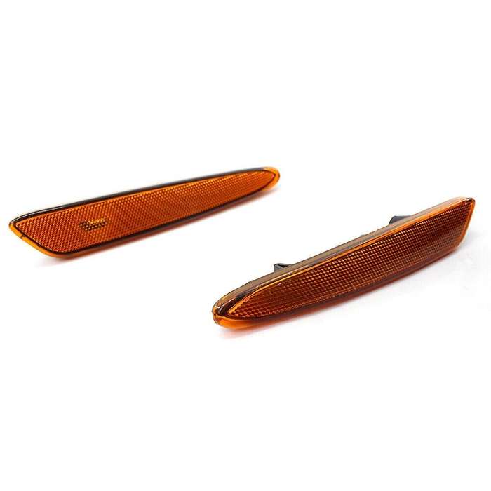 Car Front L&R Side Marker Light Amber for 2007 GM2551196 GM2550196 2005-2012