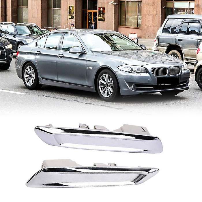 Car Front Left & Right Chrome Trim Molding for  F10 F11 528I 535I 51137336645 51137336646