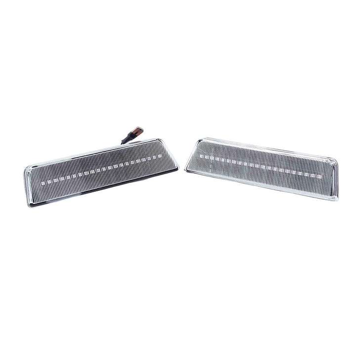 Car Front LED Side Reflector Marker Lamp Parking Warning Light for 2007-2014 Transparent
