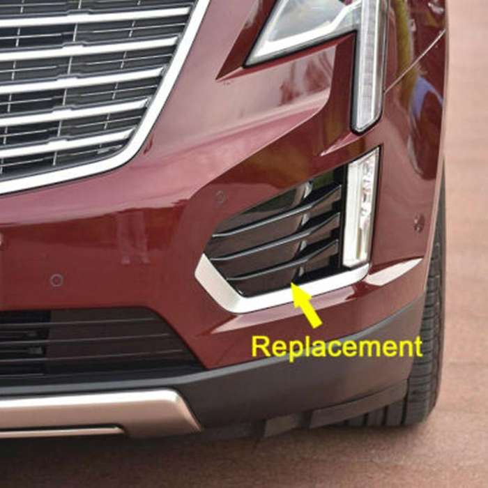 Car Front Left & Right Fog Light Lamp Bezel Cover Grille for XT5 2017-2019 84107960 84107961