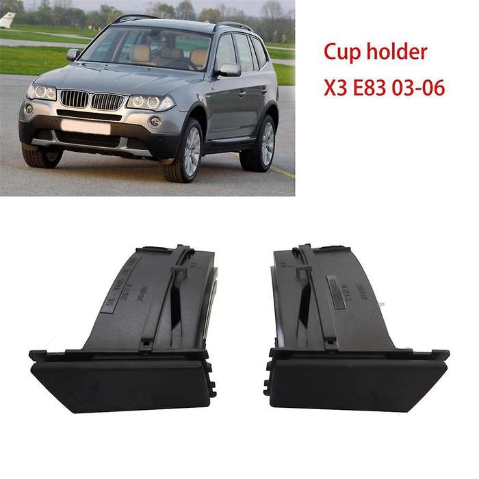 Car Front Left and Right Water Cup Holders for X3 E83 2003-2006 51163418358 51163418359
