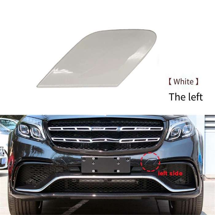 Car Front Left Bumper Towing Hook Cover Tow Hook Cap Painted 2928852922 for - GLS W166 W292 White