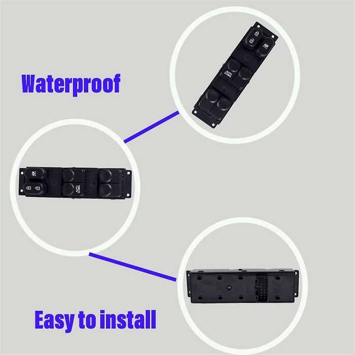 Car Front Left Side Electric Power Master Window Lift Control Switch 93570-1R210 for Accent 2015-201