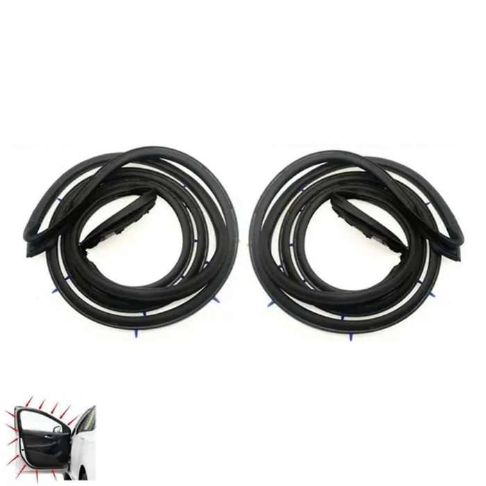 Car Front Left+Right Door Weatherstrip Seal 80830-3RA0A-A11 80831-3RA0A-A11 for Sentra 2013-2018 Ru