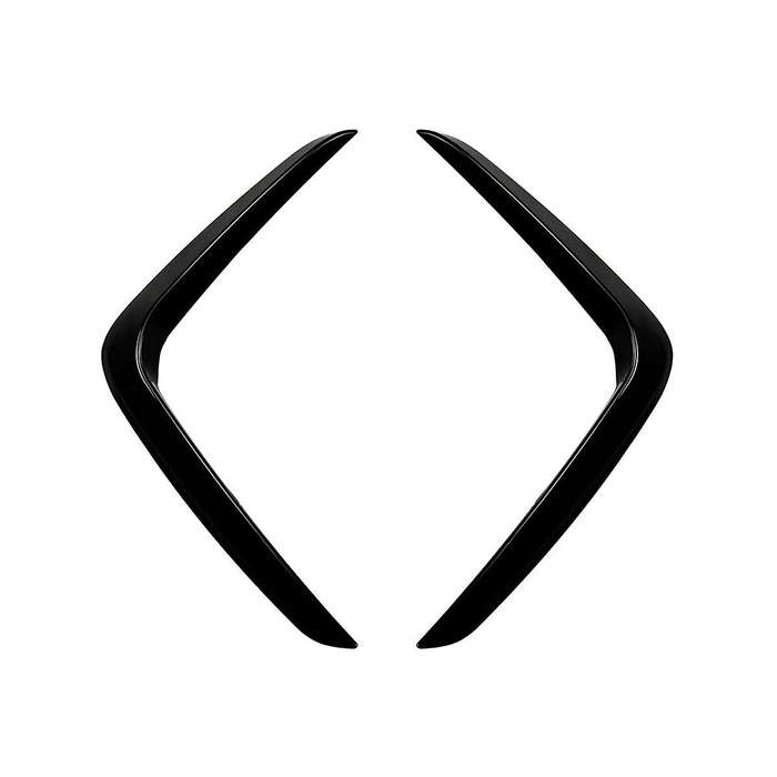 Car Front Lights Frames Cover Bumper Trim Spoiler for X3 X4 G01 G02 2022 2023 +(black)