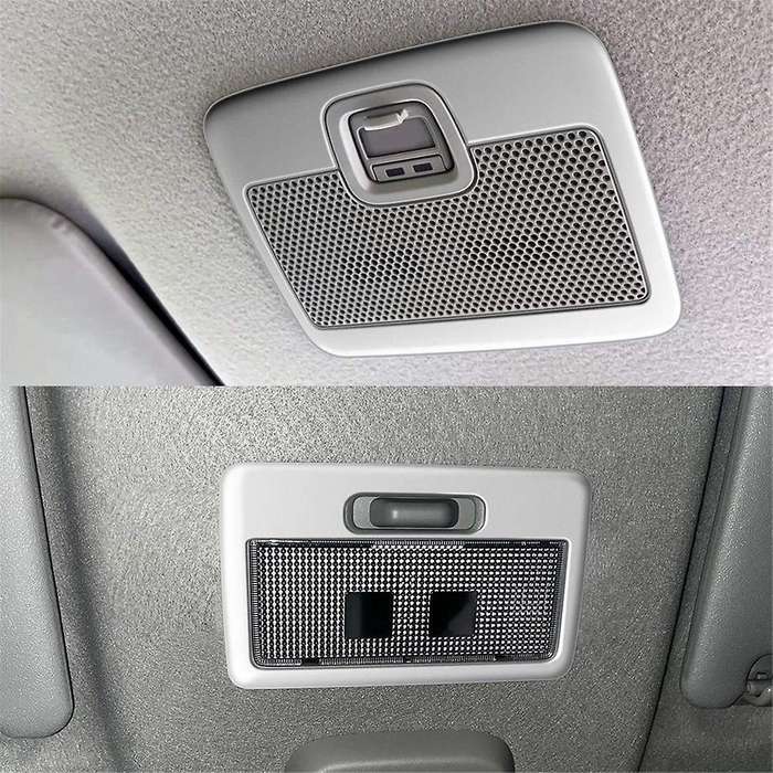 Car Front Reading Light Lamp Cover Trim Sticker for Spacia 2017-2022 Car Roof Sos Button Trim Frame