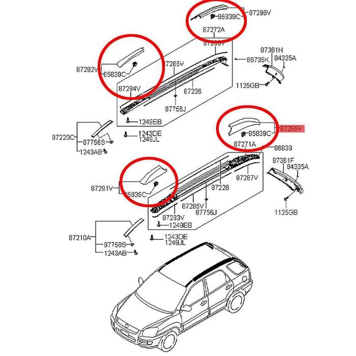 Car Front Rear Roof Luggage Rack Cover Roof Rack Protection Cover Shell Car Exterior Accessories fo