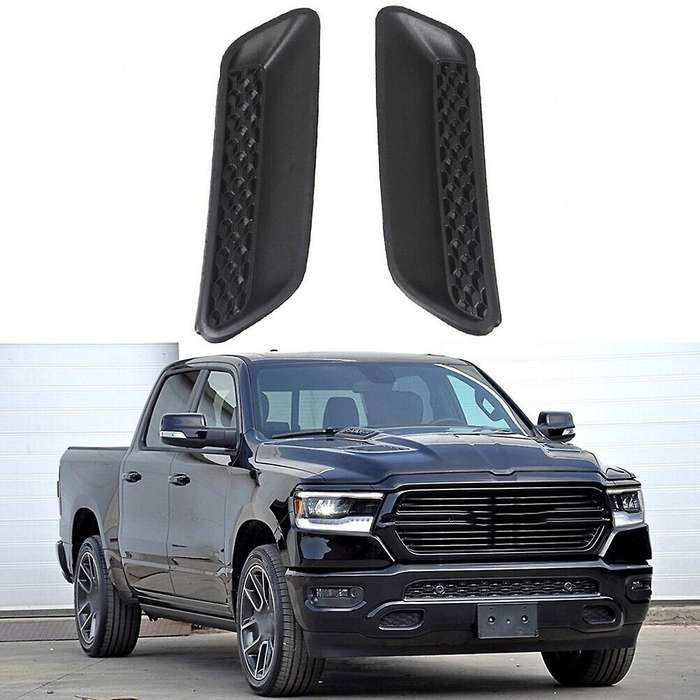 Car Front Right & Left Side Hood Bezel Grille Cover Sport for Ram 1500 2010-2021 68324991aa & 683249