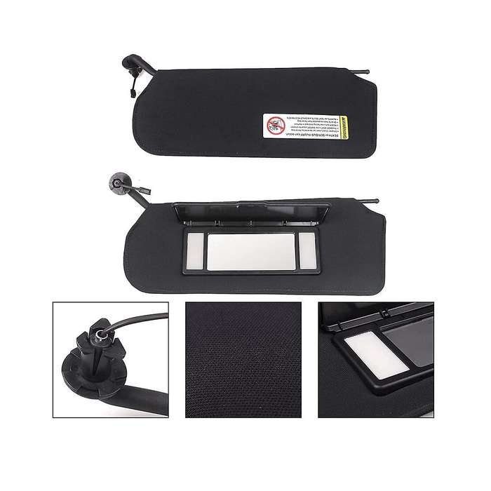 Car Front Sunvisor Visors with Mirrors & Led Lights for Corvette C5 1997-2004 10442033 10442034