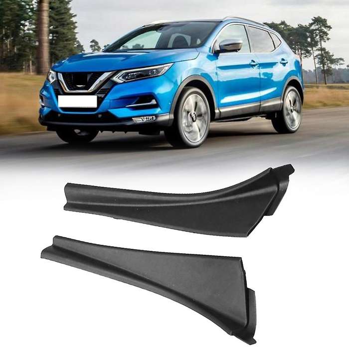 Car Front Windshield Wiper Side Trim Cover Water Deflector Cowl Plate Left Right Fit for Nissan Qas