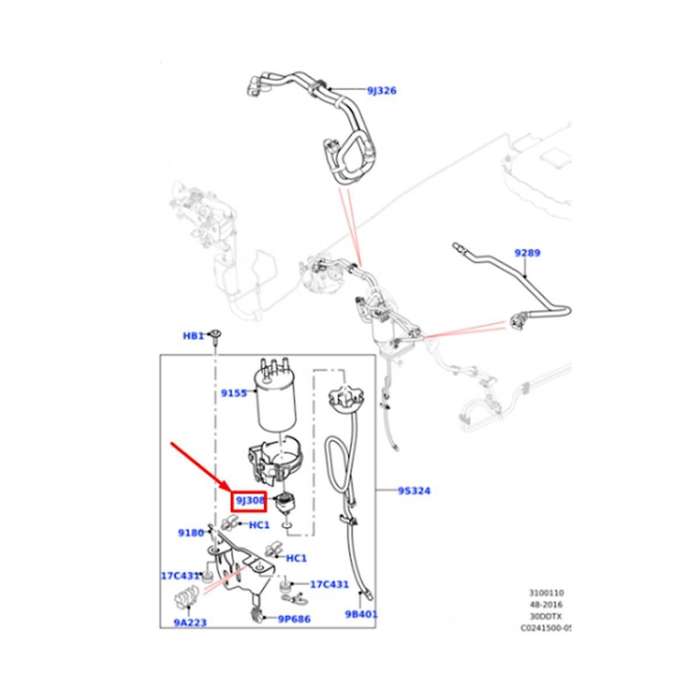 Car Fuel Filter Sensor for IV L319 LR084452