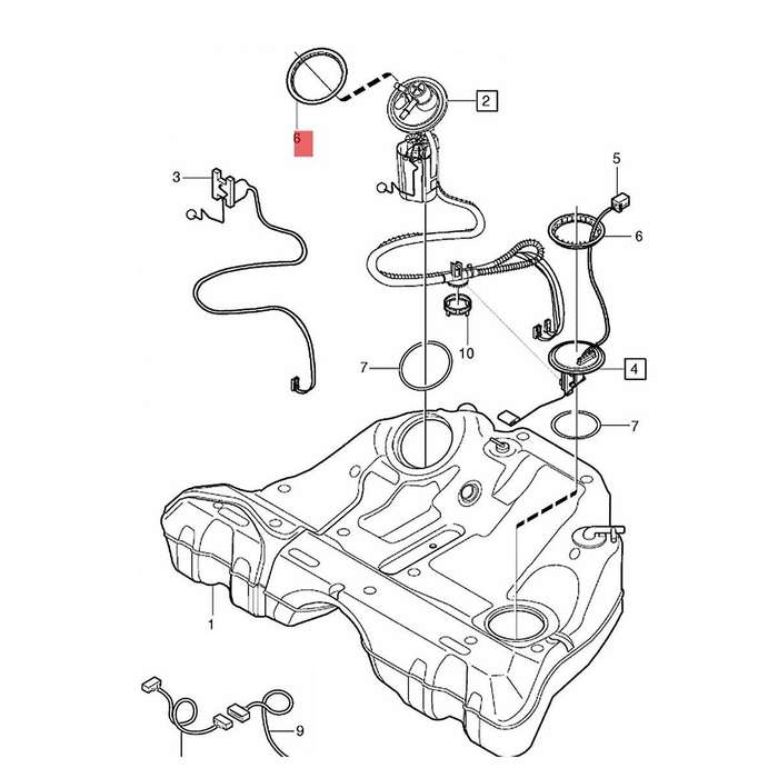 Car Fuel Tank Lock Ring Retainer Nut 8649739 for S60 S80 V70 XC90 XC70 2001-2016 Gas Oil Pump Fixing