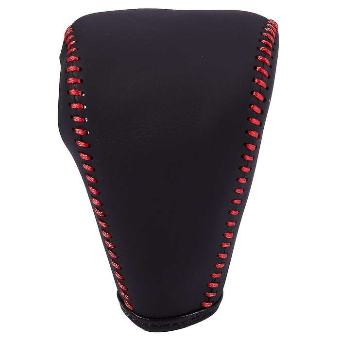 Car Gear Shift Cover,Leather Shift Lever Cover Pack of 1 Piece Black