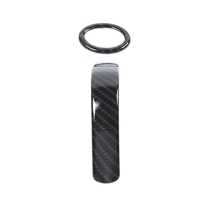 Car Gear Shift Head Decoration Cover Interior Accessories for 2010-2014 (carbon Fiber Abs)