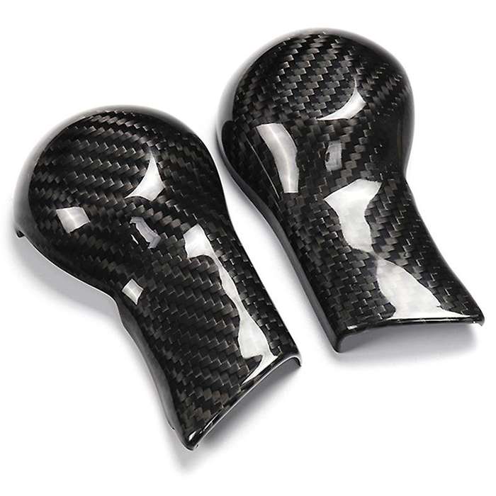 Car Gear Shift Knob Cover Interior Trim Accessories for 2010-2015 Carbon Fiber