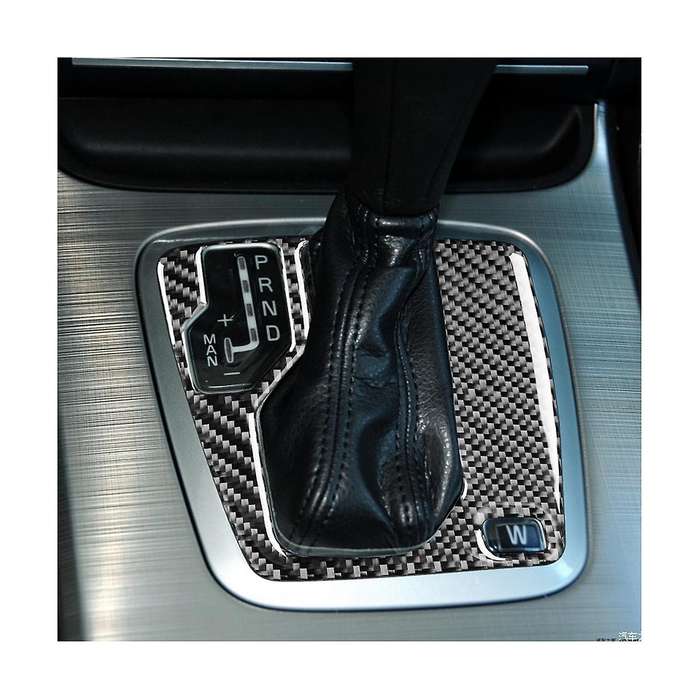 Car Gear Shift Panel Cover Trim Decorative Sticker Carbon Fiber for Xc90 2003-2014 Lhd