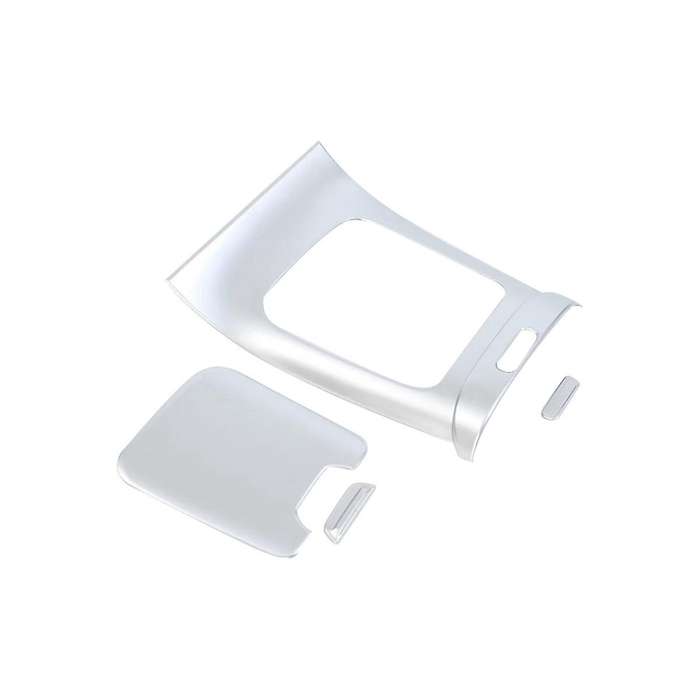 Car Gear Shift Panel Central Water Cup Cover Trim for Glc Class X254 Glc260 Glc300 2023(silver)
