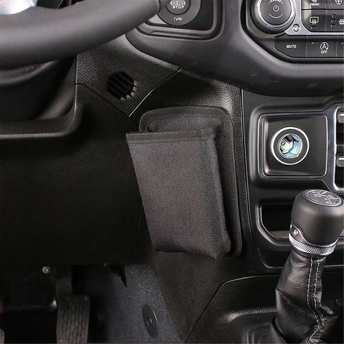 Car Gear Shift Storage Bag Phone Holder Coin Organizer Accessories for Wrangler JK JL Gladaitor JT