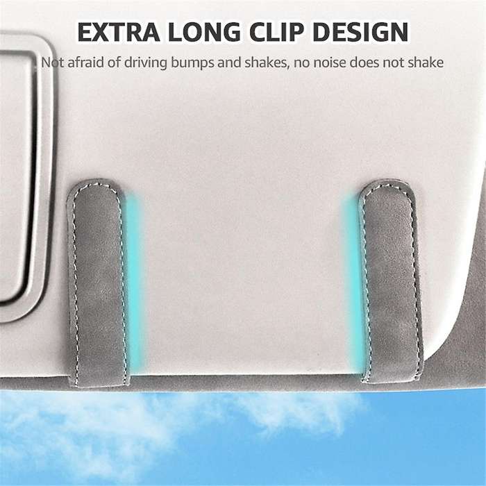 Car Glasses Eyeglasses Holder Car Glasses Sunglasses Case Suede Sun Glasses Clip Storage Accesorios