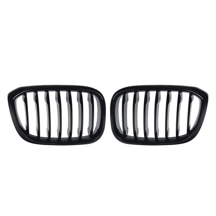 Car Gloss Black Front Hood Kidney Grille Grill for  X3 X4 G01 G02 2018-2020