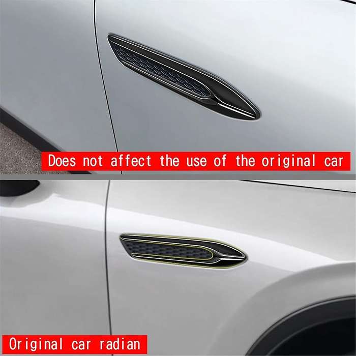 Car Gloss Black Side Wing Emblem Cover Trim Stickers Car Exterior Styling Side Wing for -60 2022+ RH