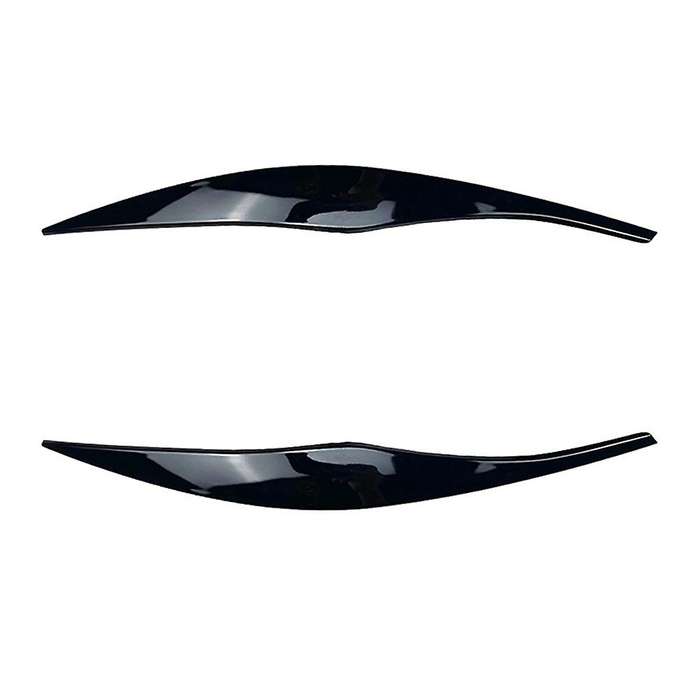 Car Glossy Black Headlights Eyebrows Eyelids Cover for Bmw 3 Series