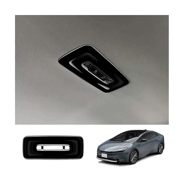 Car Glossy Black Rear Reading Light Frame Decoration Interior for Prius 60 Series 2020-2023