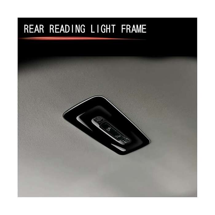Car Glossy Black Rear Reading Light Frame Decoration Interior for Prius 60 Series 2020-2023