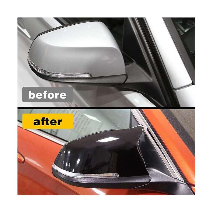 Car Glossy Black Rearview Side Mirror Cover for M2 F30 F20 I3 X1 Side Door Rearview Cover Caps