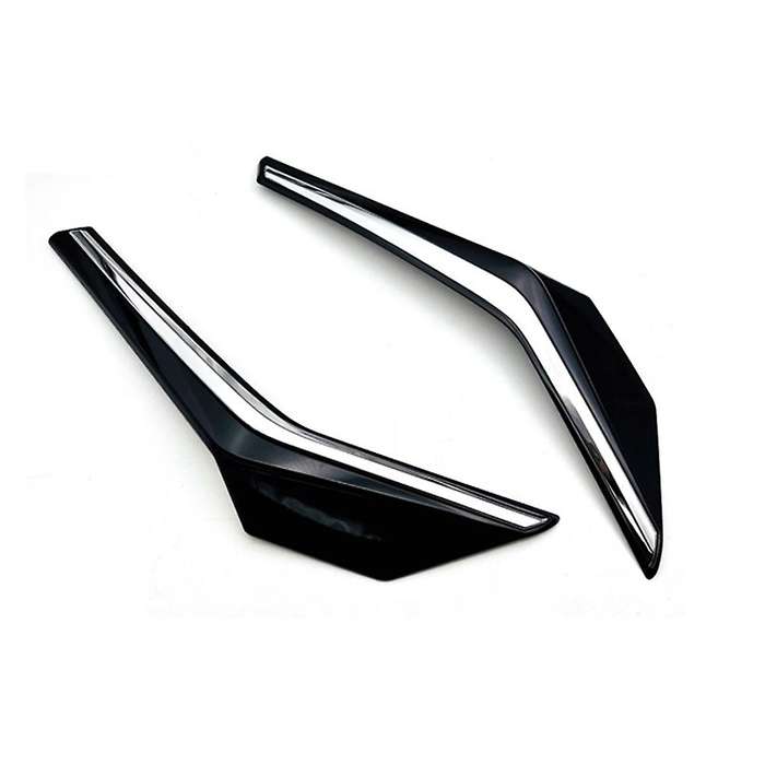 Car Glossy Black Upper Front Center Grille Grill Moulding Strips Cover Trim for Yaris Ativ / Vois 2