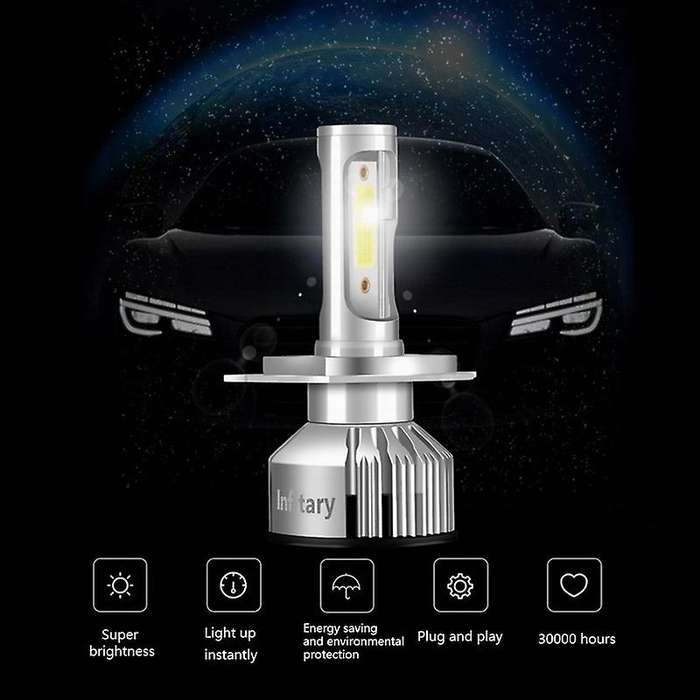 Car H7 Led Running Lights Bulb 6500K HB3 Anti-Fog Headlight Auto Diode Lamps H4