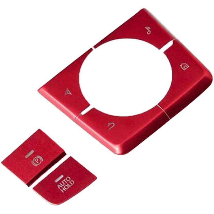 Car Handbrake Parking Brake AUTO HOLD & Multimedia Button Cover Frame Trim Sticker for 3 Axela -30 2