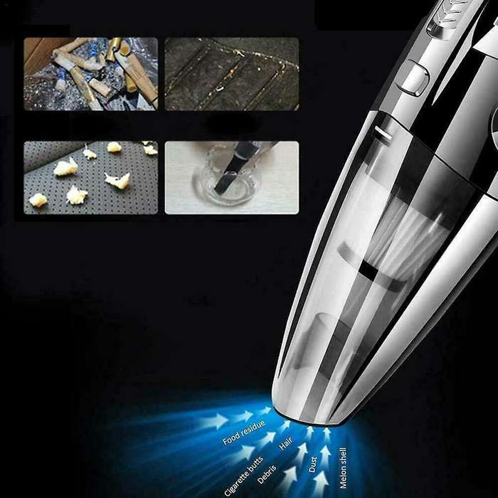 Car Handheld Wireless Vacuum Cleaner Wet&Dry Portable Cordless Powerful Cyclone Suction for Auto Hom