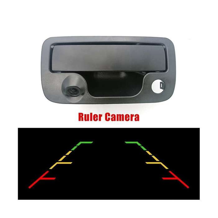 Car Handle Night Vision Wateproof Parking Reverse Backup Camera for Pickup Truck 10-20 Dynamic