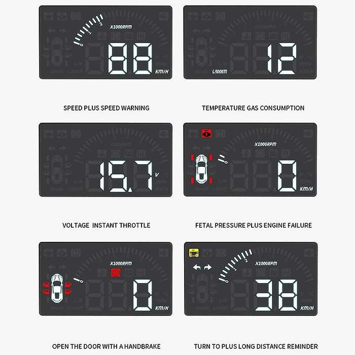 Car Head Up Display HUD for /Rogue 2014-2019 Driving Computer HD Projector Screen Detector