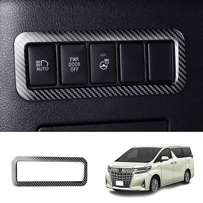 Car Headlight Adjustment Switch Headlight Control Decorative Frame Suitable for Alphard Vellfire 201