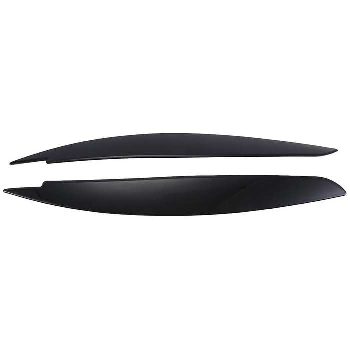 Car Headlight Eye Lid Covers Black Eyelids Brows Trim ABS for 1 Series E87 E88 E81 E82