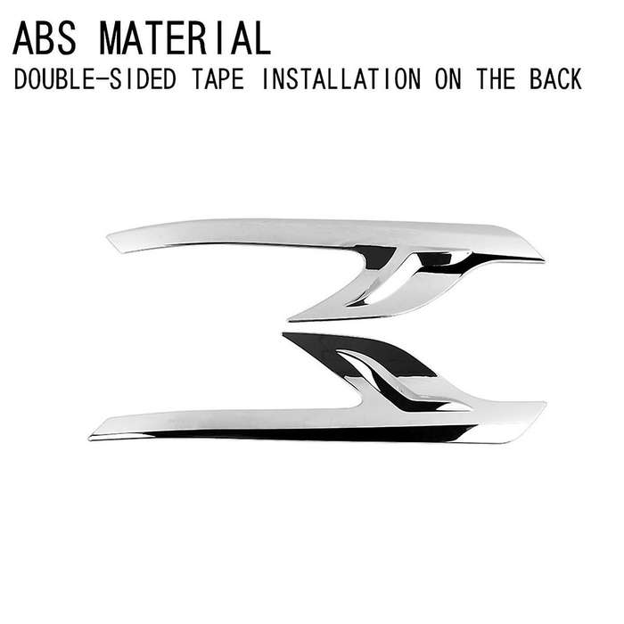 Car Headlight Eyebrows Trim Cover for Alphard 40 Series 2023+ Head Light Lamp Eyelid Trim Stickers S