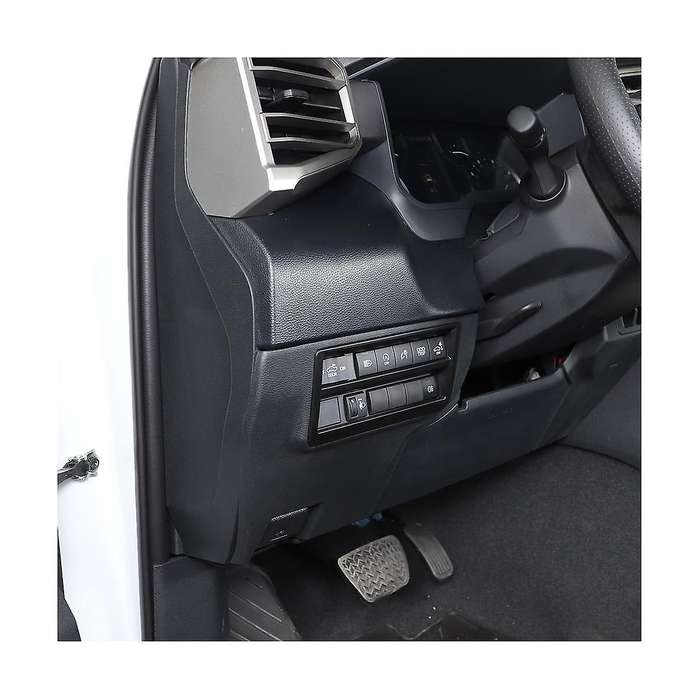 Car Headlight Switch Decorative Frame Cover Accessories Abs Black for /sequoia 22