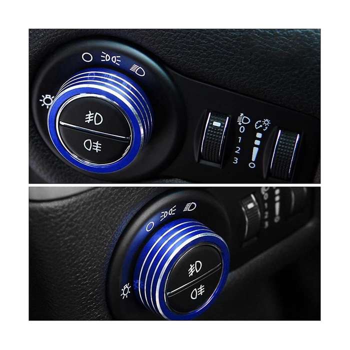 Car Headlight Switch Knob Cover Trim Interior Decoration Accessories for Grand 2014-2021