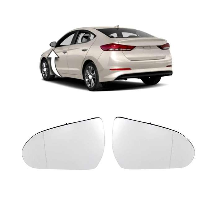 Car Heated Rearview Mirror Glass for 2015-2017 Exterior Side Reflective Glass Lens 87611F2010 87621F