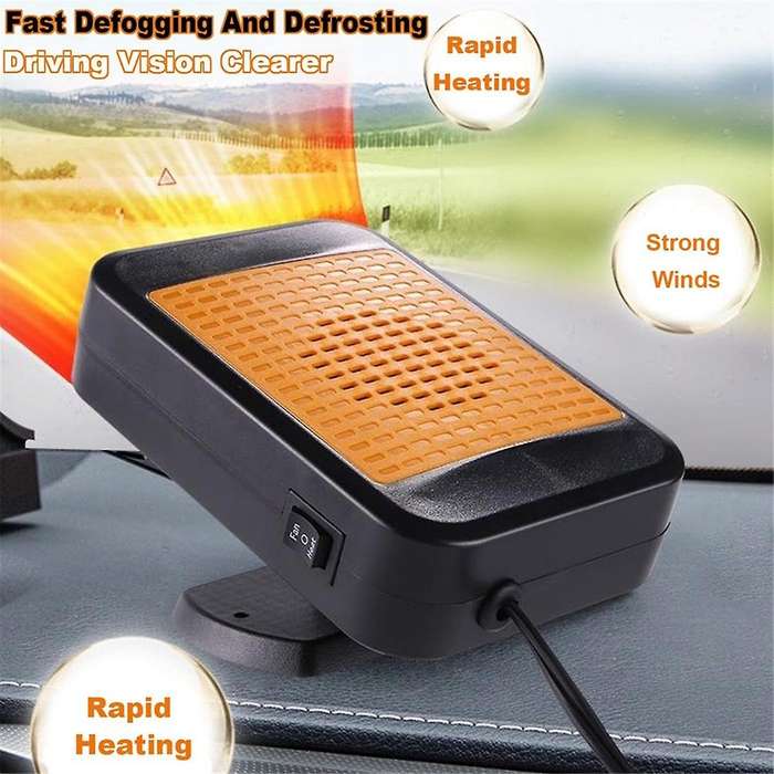 Car Heater 12v 150w Portable Car Heater Windshield Defogger Defroster with 360 Degree Rotary Base