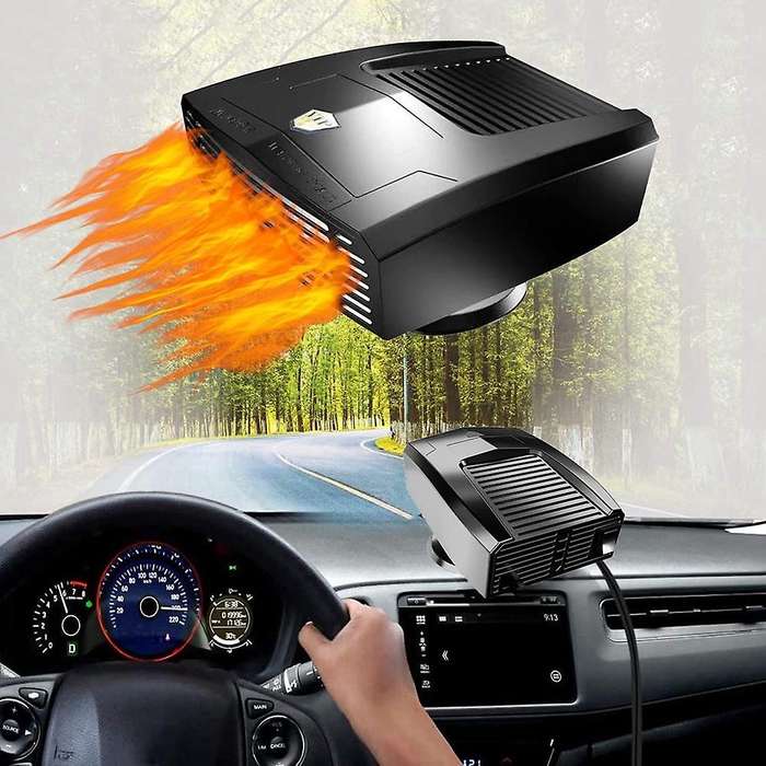 Car Heater, 12v 180w Portable Heater Fan (black)