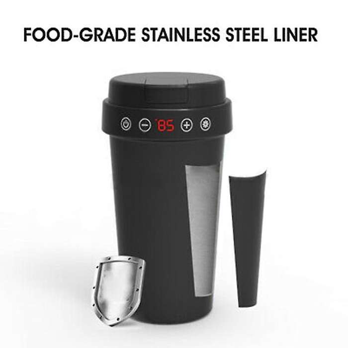 Car Heating Cup Electric Water Cup Display Temperature LCD Display Temperature Kettle Coffee Tea 350
