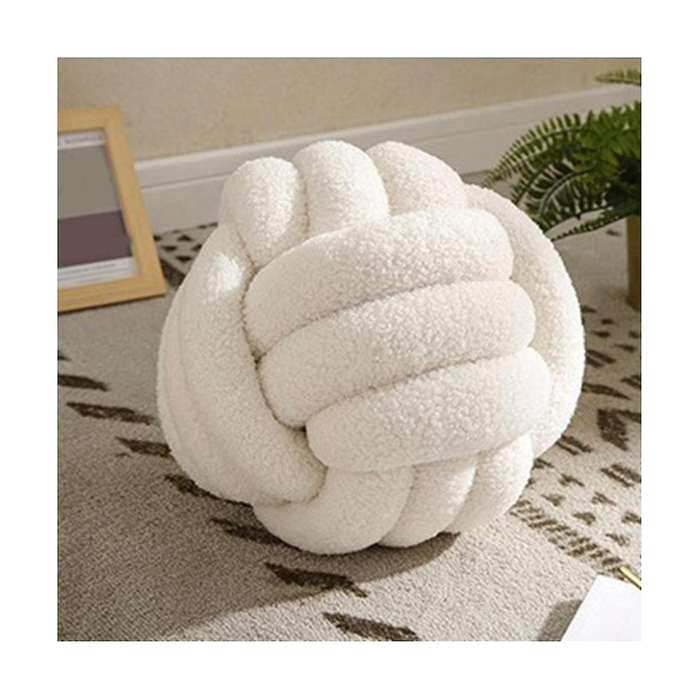 Pure Cotton Diy Hand-knotted Cushion Comfortable Car Waist Pillow Sofa Cushion Soft Office Pillow