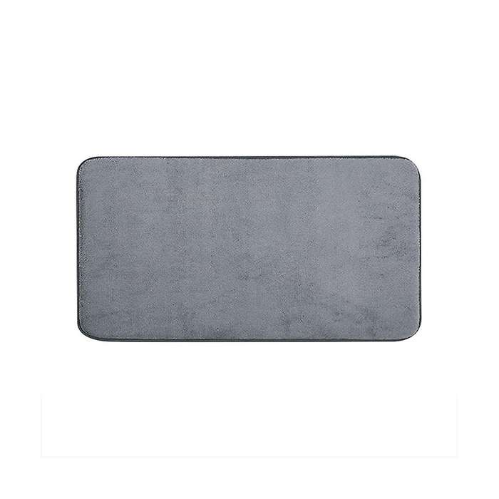 Pure Color Thickened Memory Foam Flannel Carpet Bathroom Door Mat Absorbent Mat Toilet Non- Mat