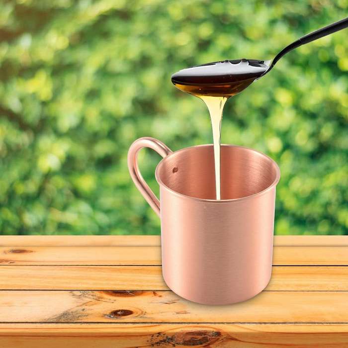 Pure Copper Moscow Mule Mug Solid Smooth without Inside Liner for Coffee Beer Milk Water Cup Home B
